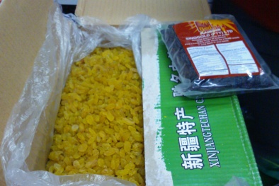 Nỗi lo nho khô Trung Quốc